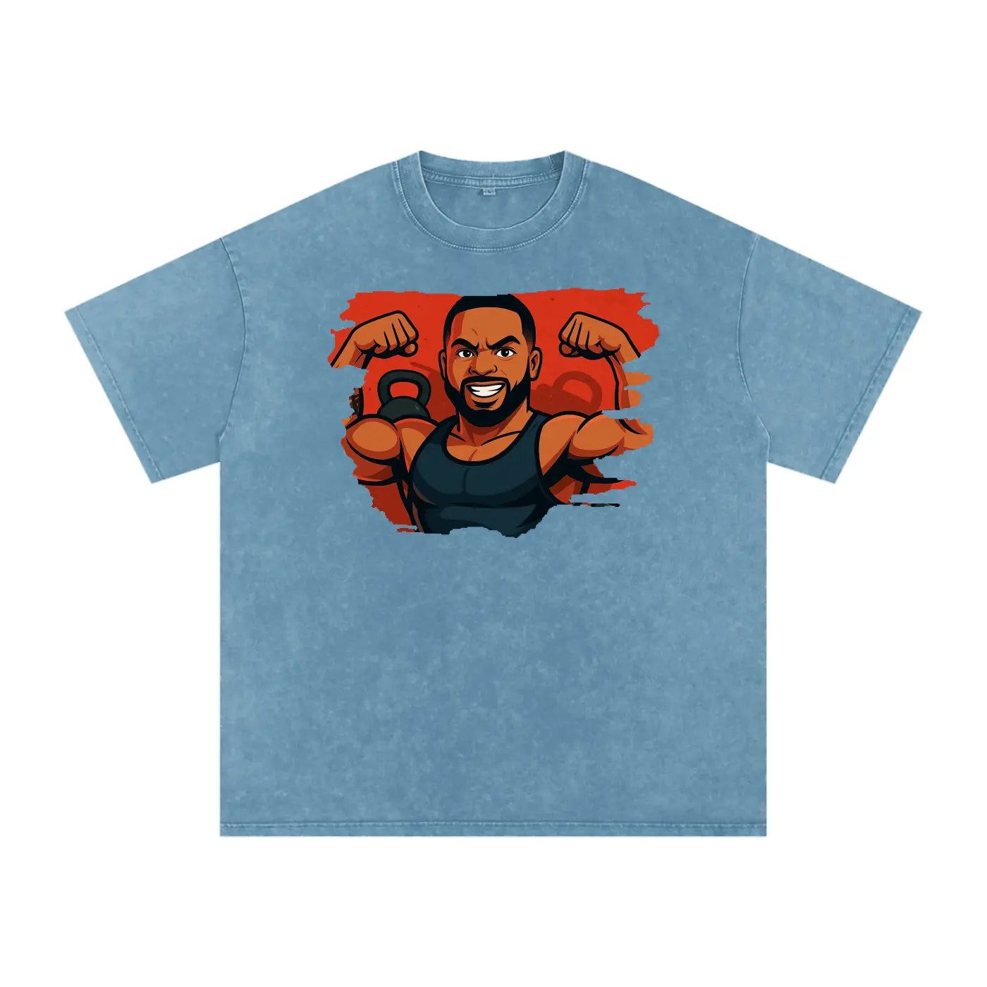 Acid Wash Oversize FLEX T-Shirt - FLEX
