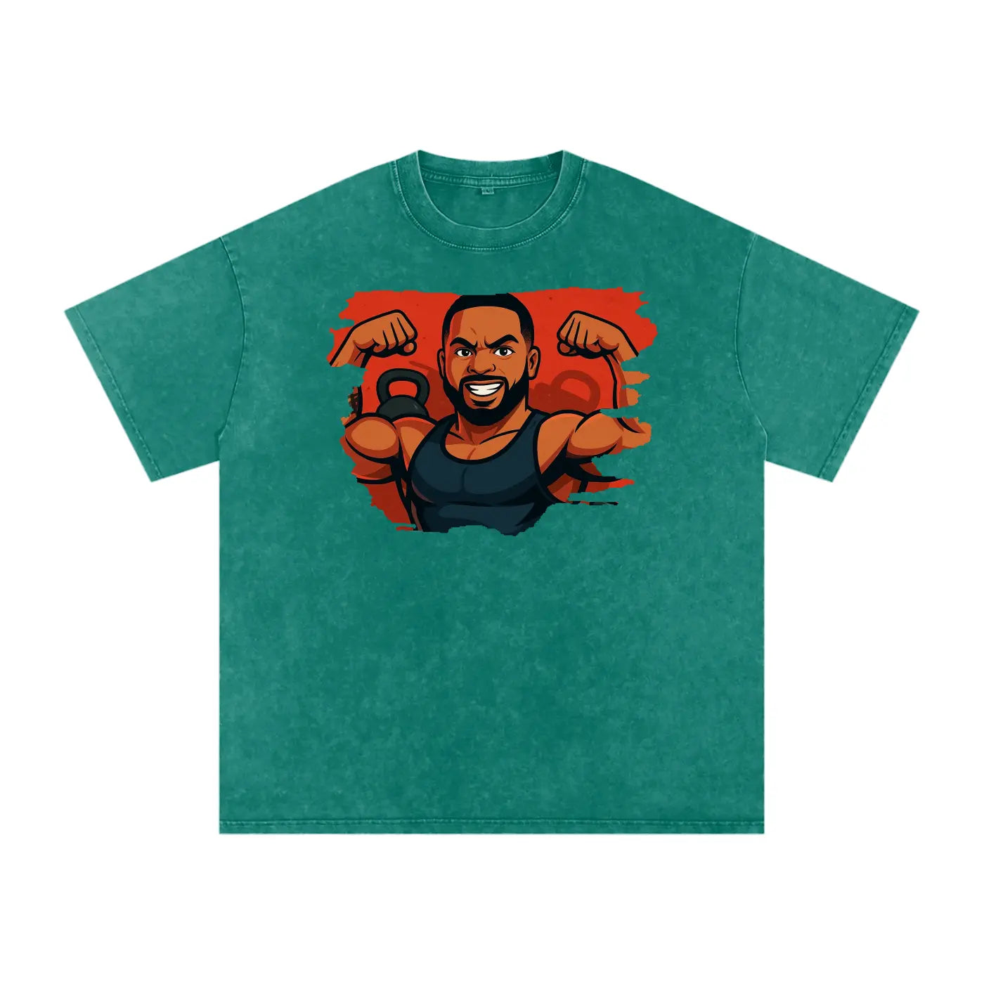 Acid Wash Oversize FLEX T-Shirt - FLEX