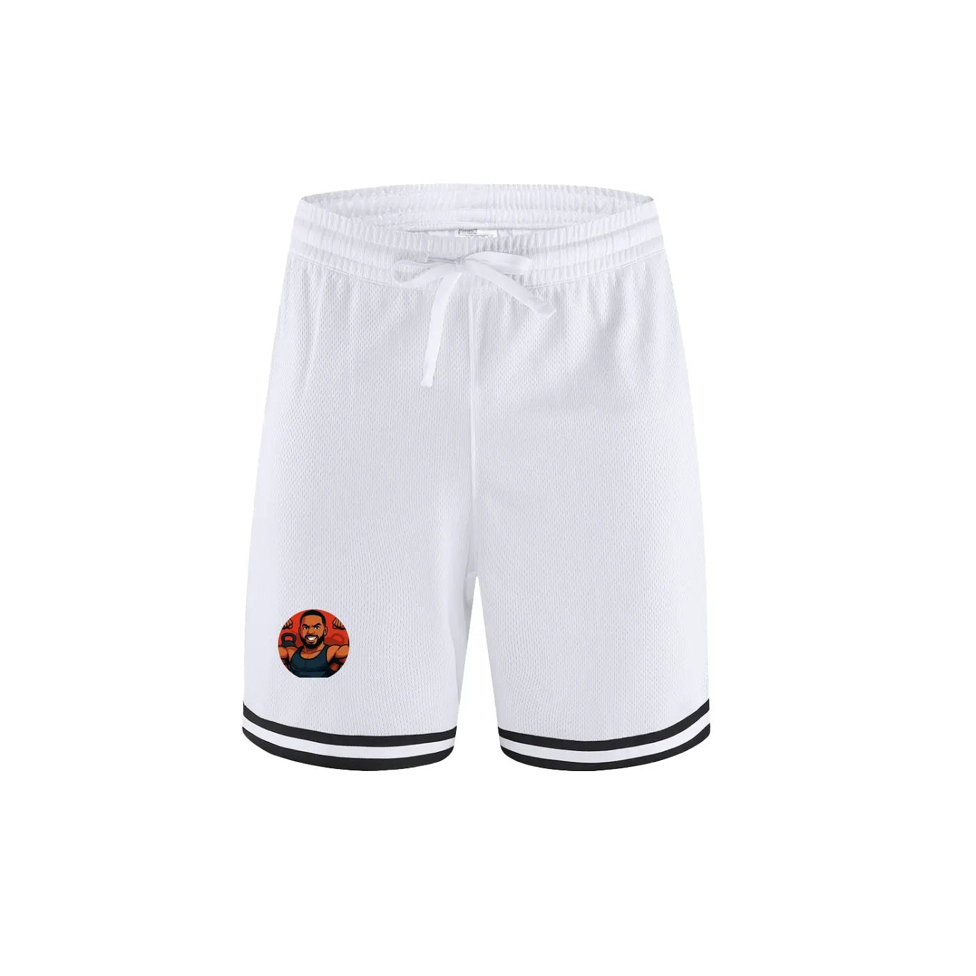 Classic Stripe Trim FLEX Basketball Shorts.