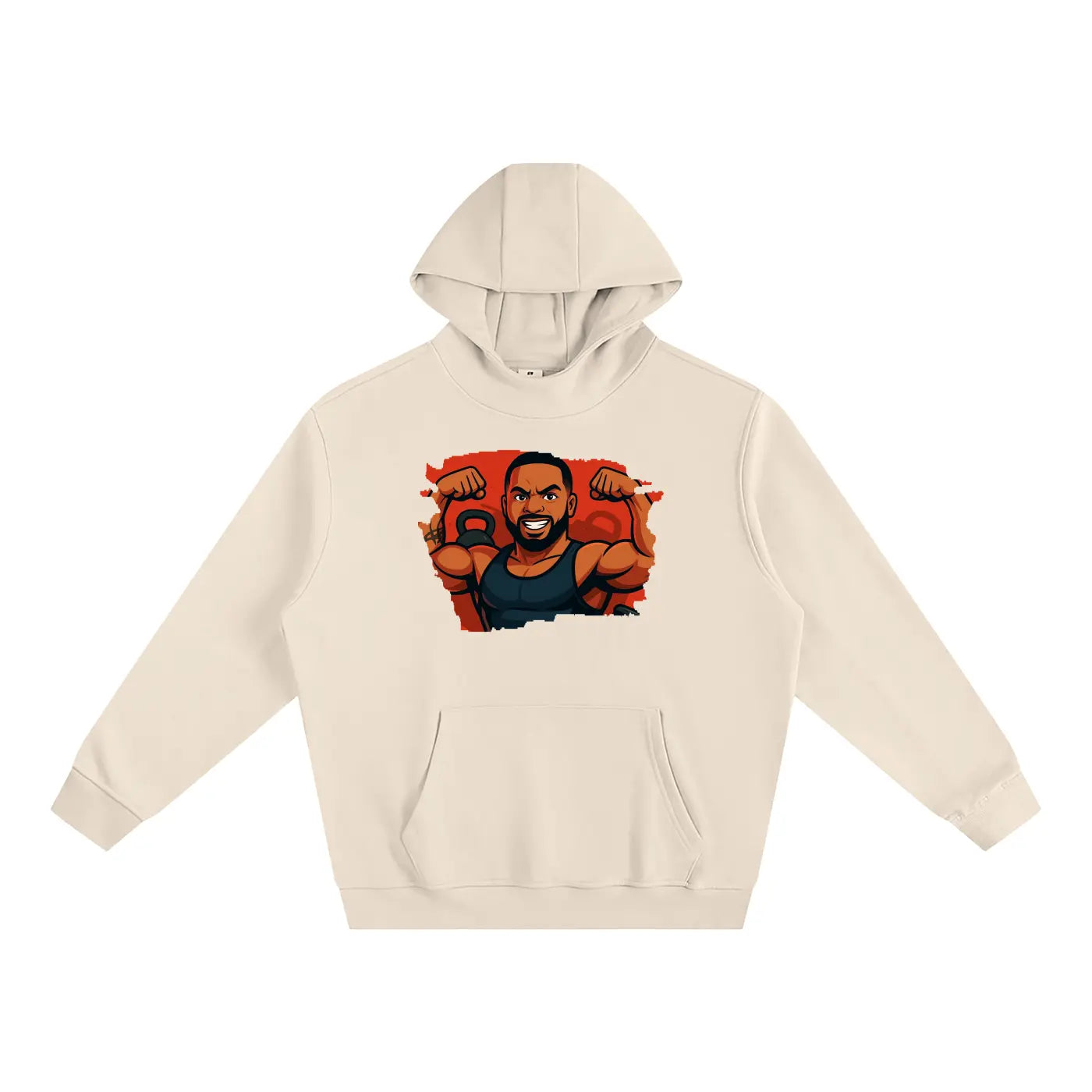 Fleeced High Neck FLEX Hoodie.