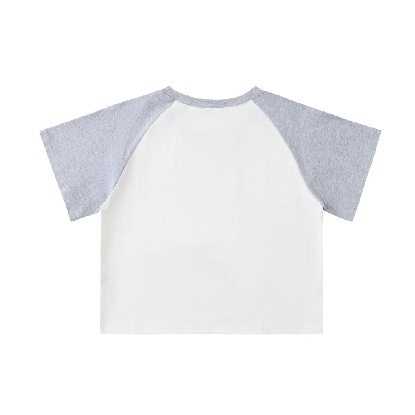 Color-Blocked Raglan Sleeve FLEX Crop Top.