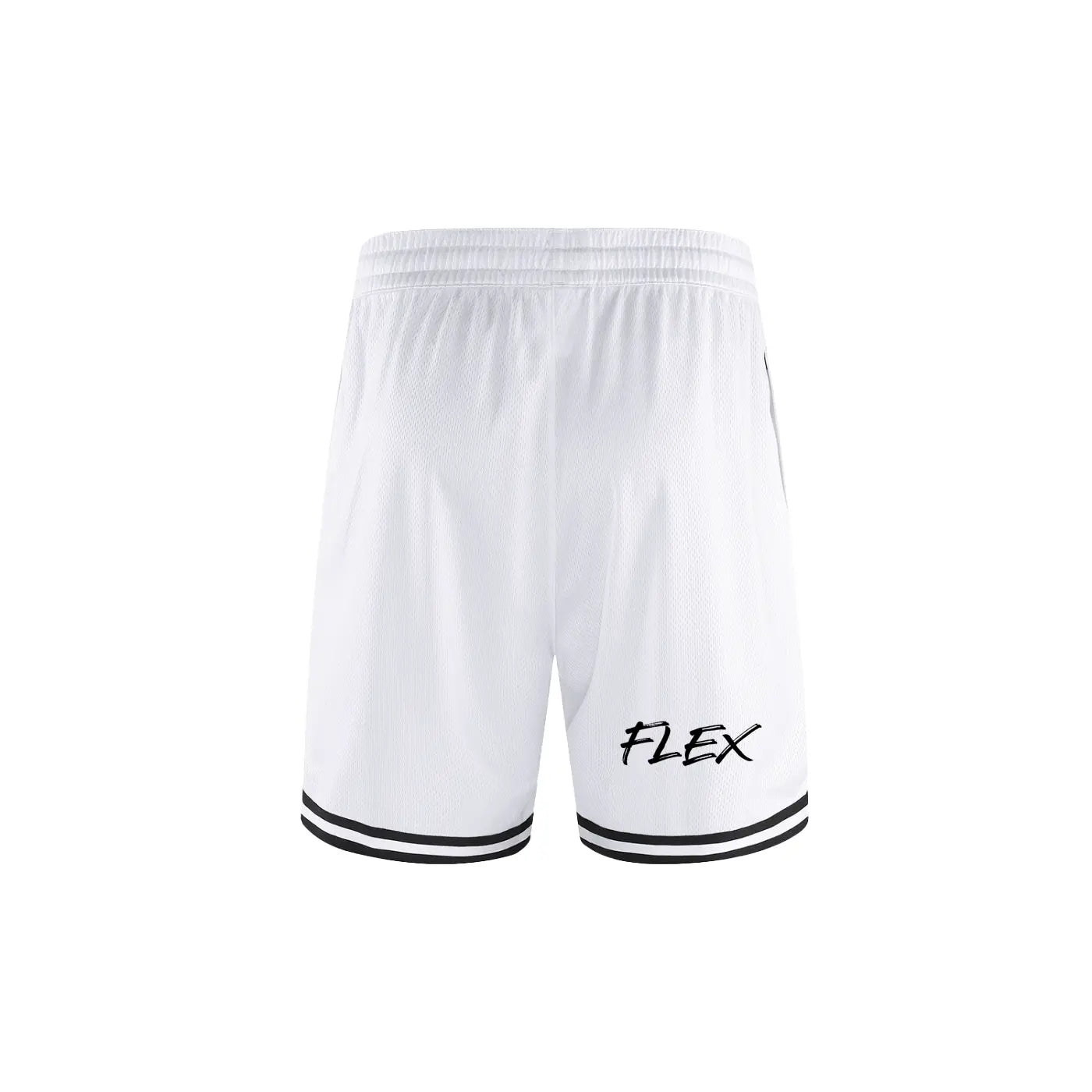Classic Stripe Trim FLEX Basketball Shorts.