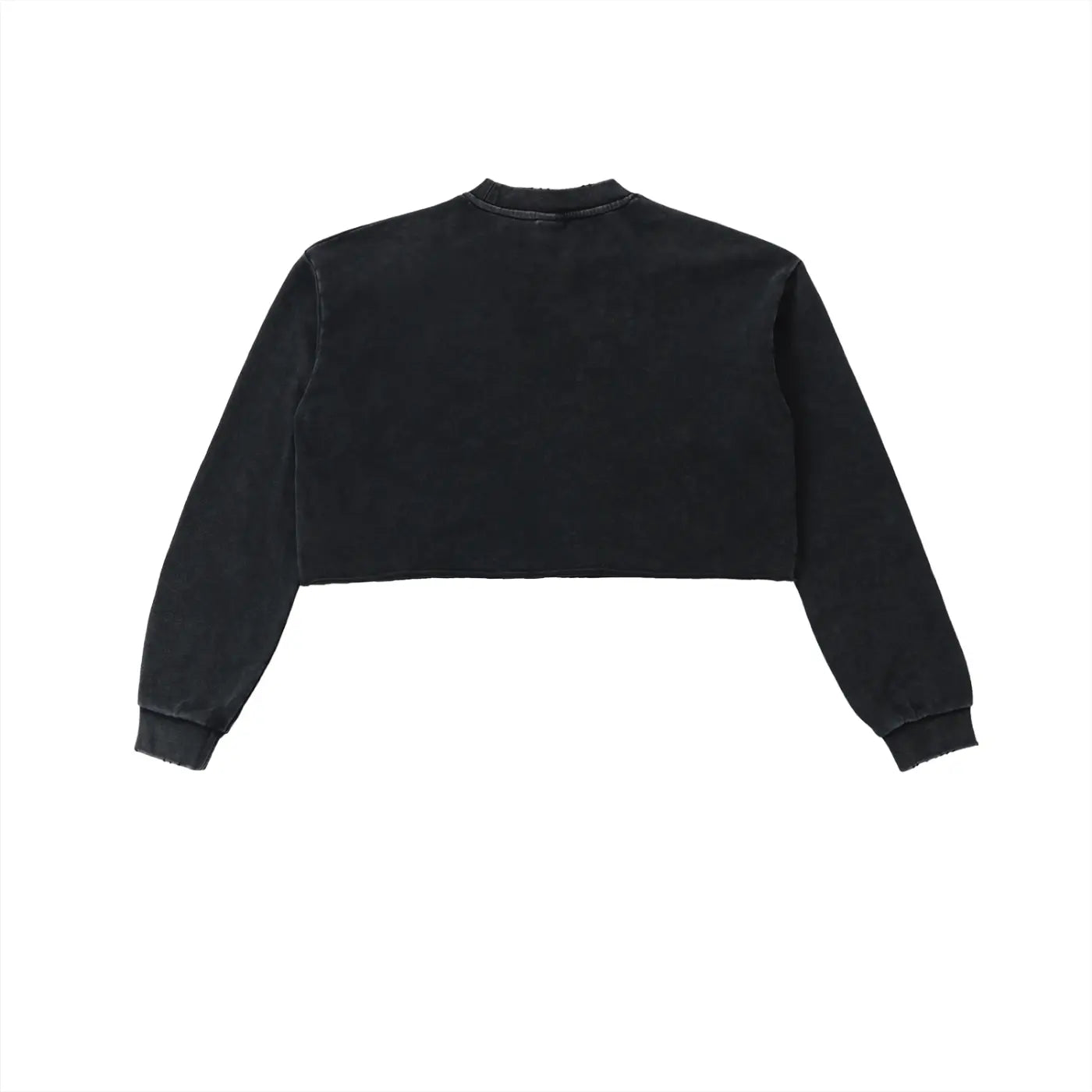 Snow Washed Raw Edge Cropped FLEX Sweatshirt.