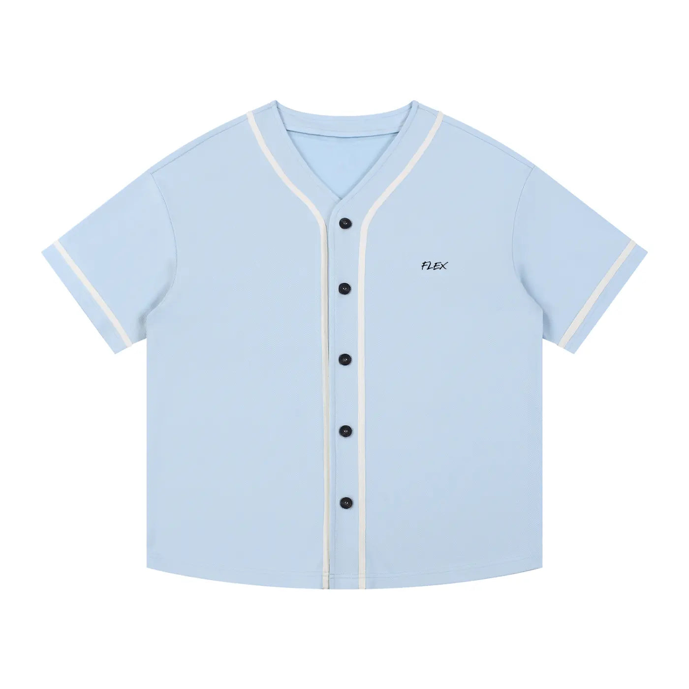 Contrast Piped Button-Up FLEX Jersey.