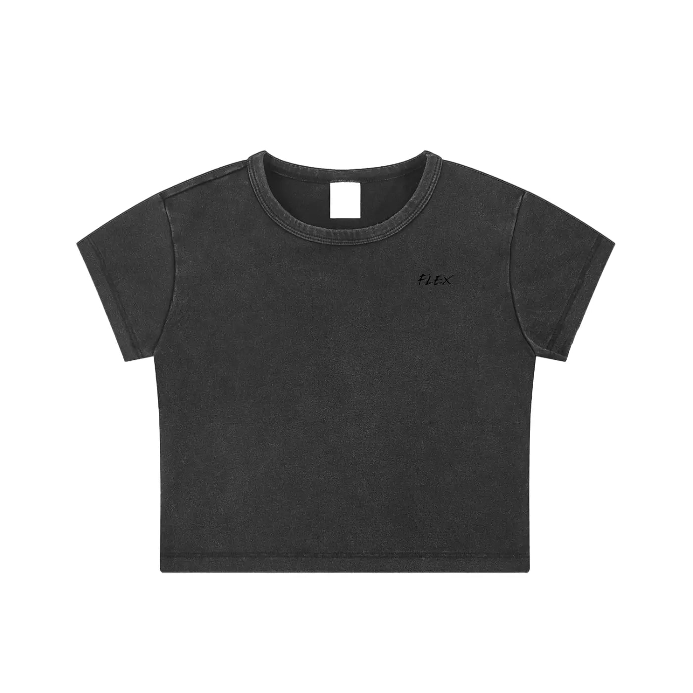 Snow Washed FLEX Crop Top.