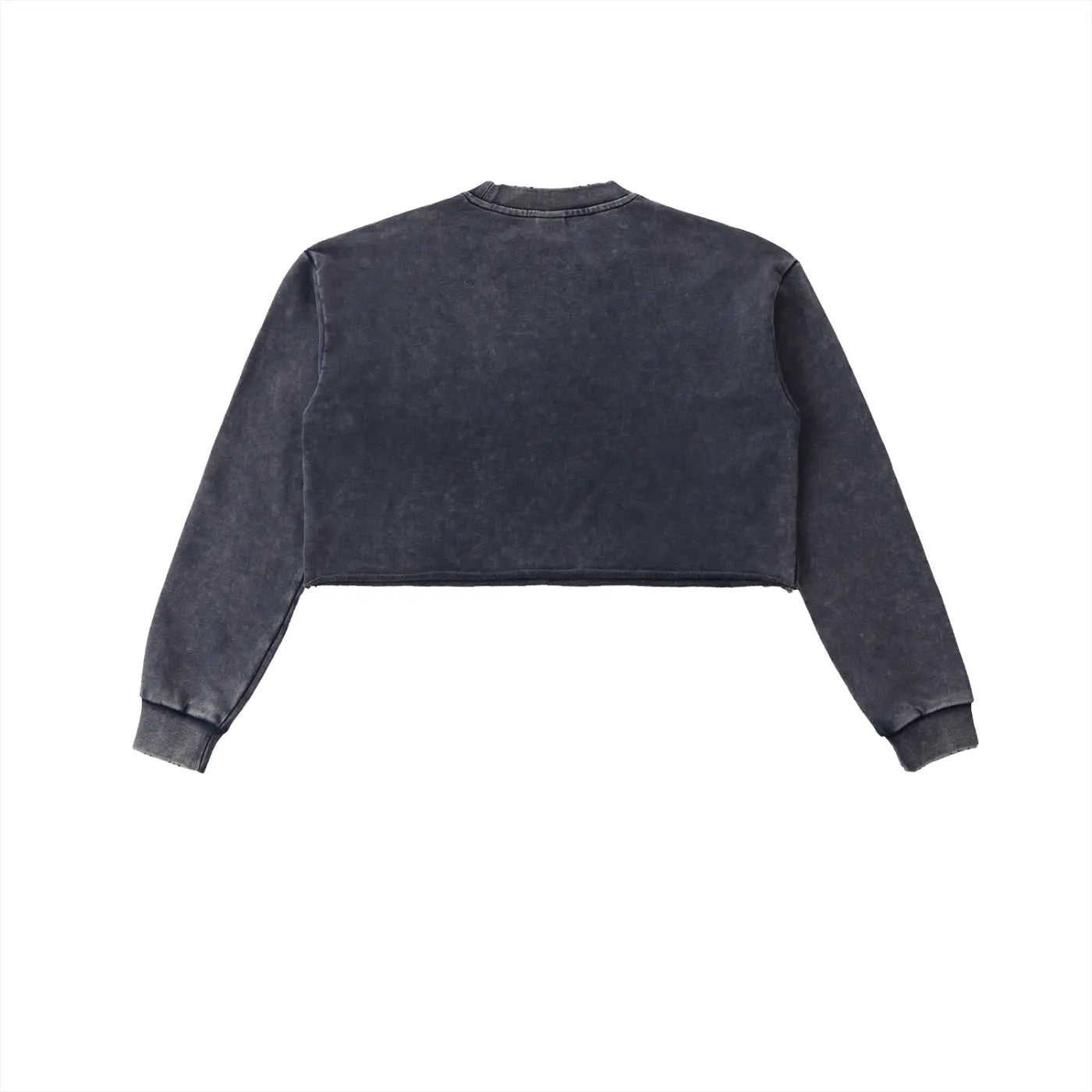 Snow Washed Raw Edge Cropped FLEX Sweatshirt.