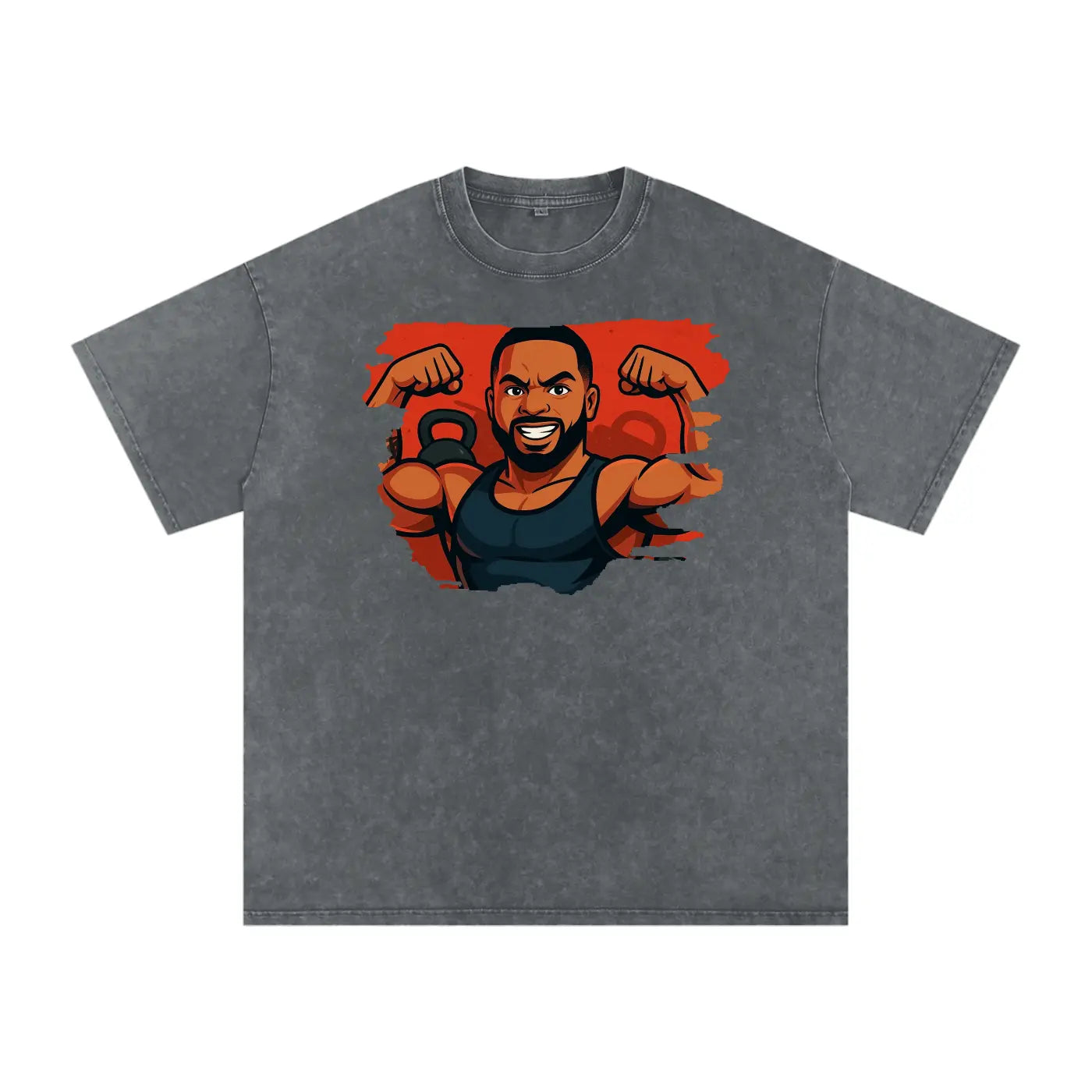 Acid Wash Oversize FLEX T-Shirt - FLEX