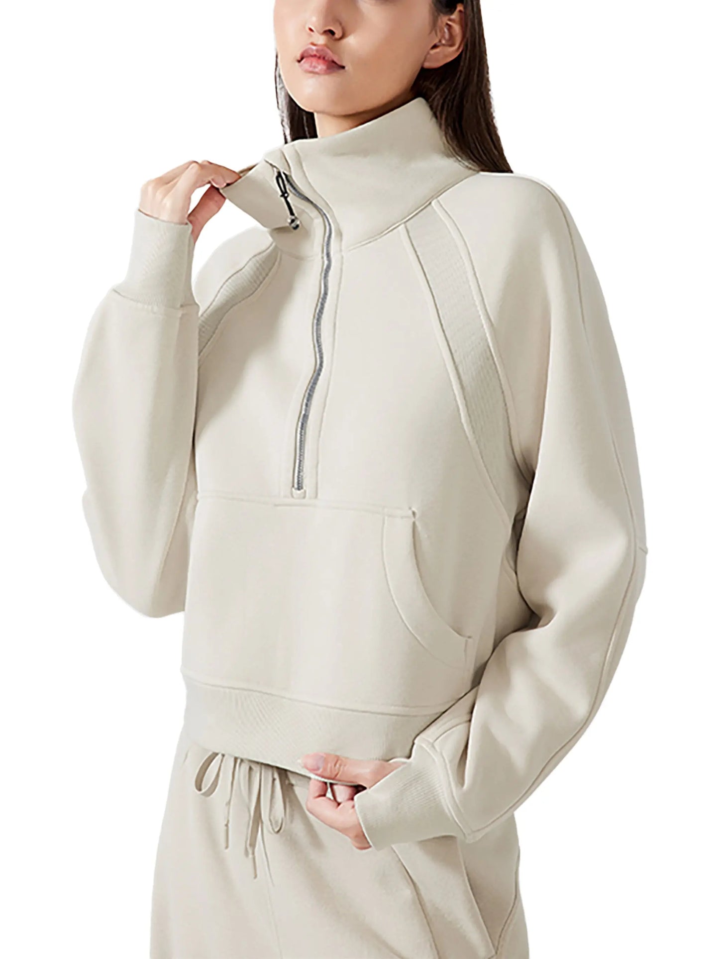 Cropped Half-Zip FLEX Sweatshirt.