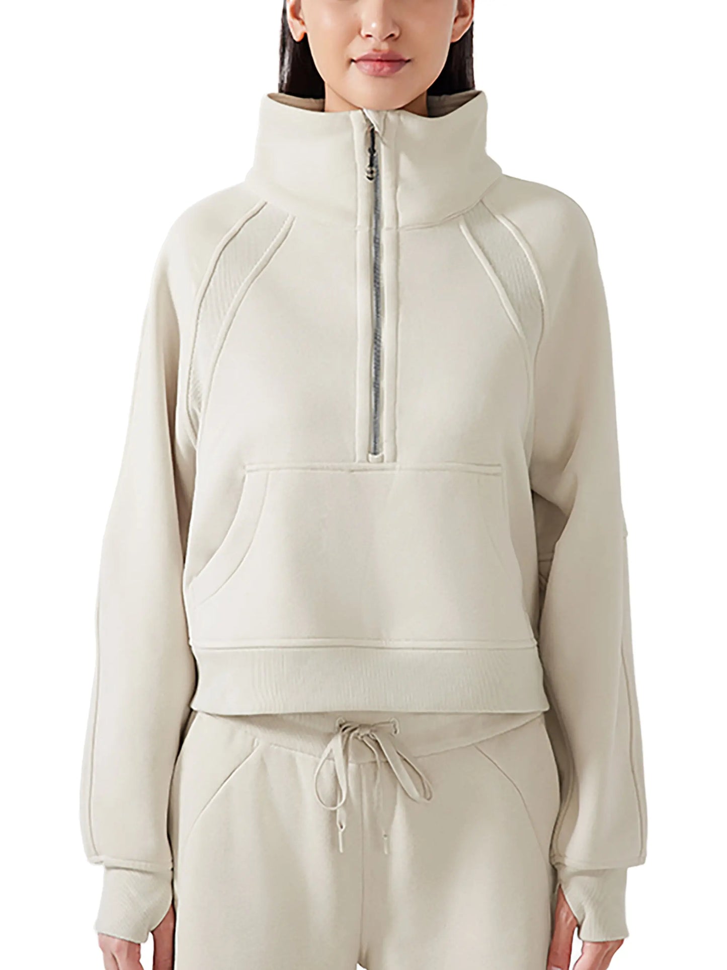 Cropped Half-Zip FLEX Sweatshirt.