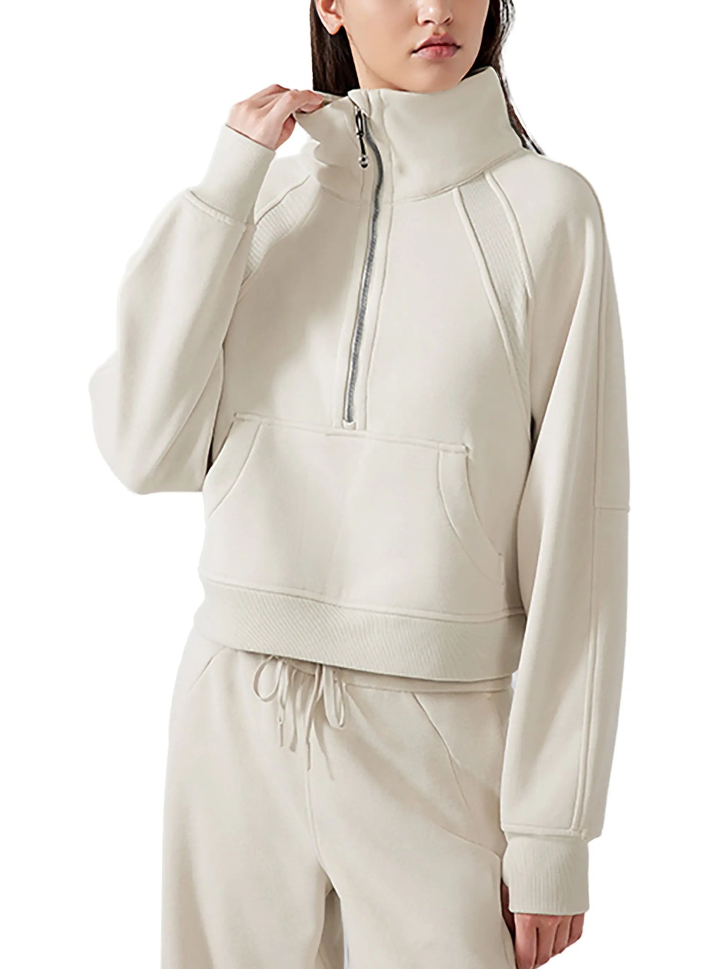 Cropped Half-Zip FLEX Sweatshirt.
