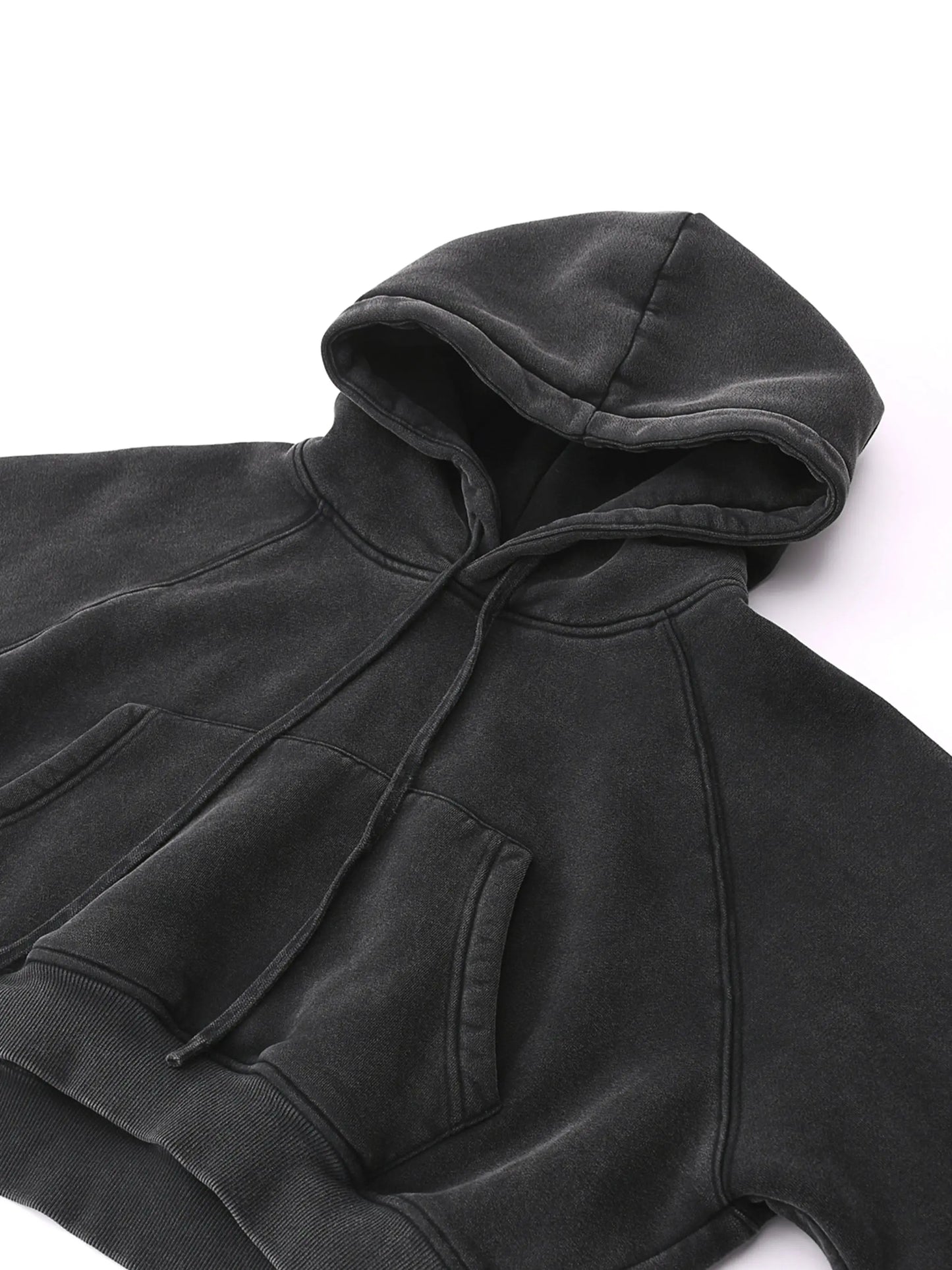 Snow Washed Cropped FLEX Hoodie.