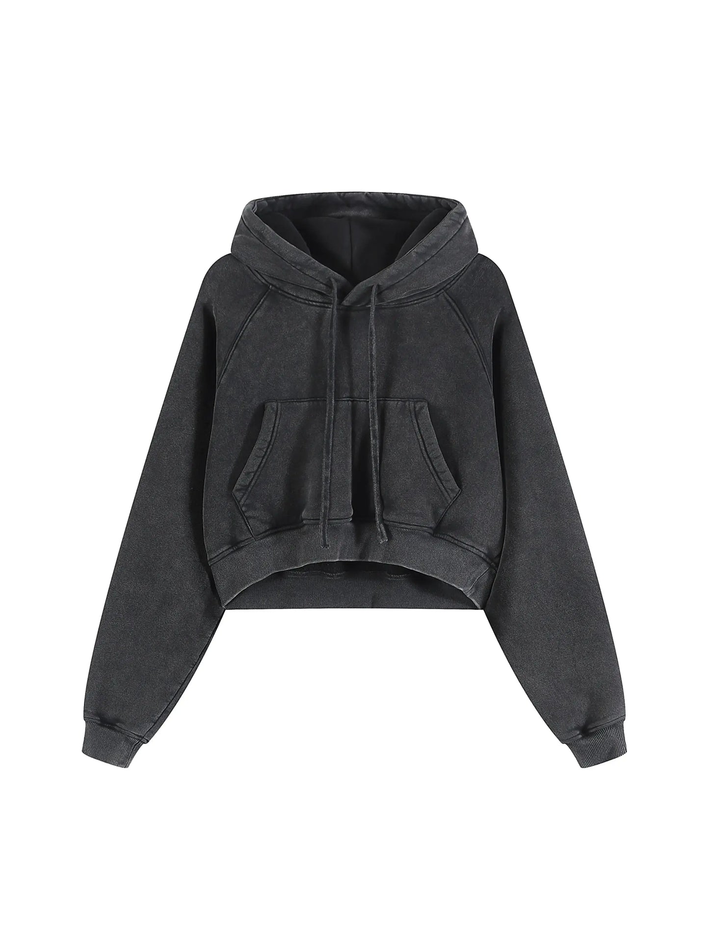 Snow Washed Cropped FLEX Hoodie.