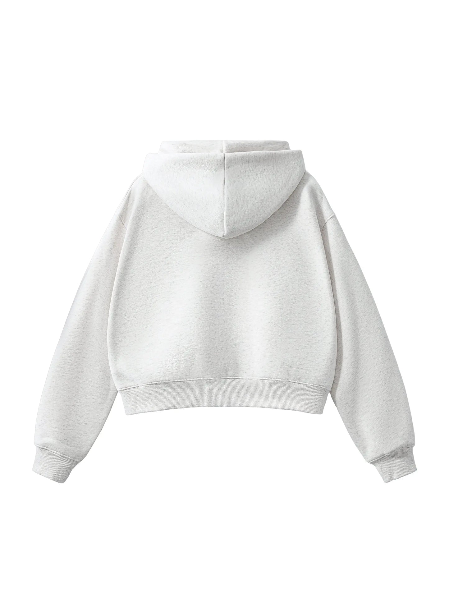 Fleeced Zip-Up Cropped FLEX Hoodie.