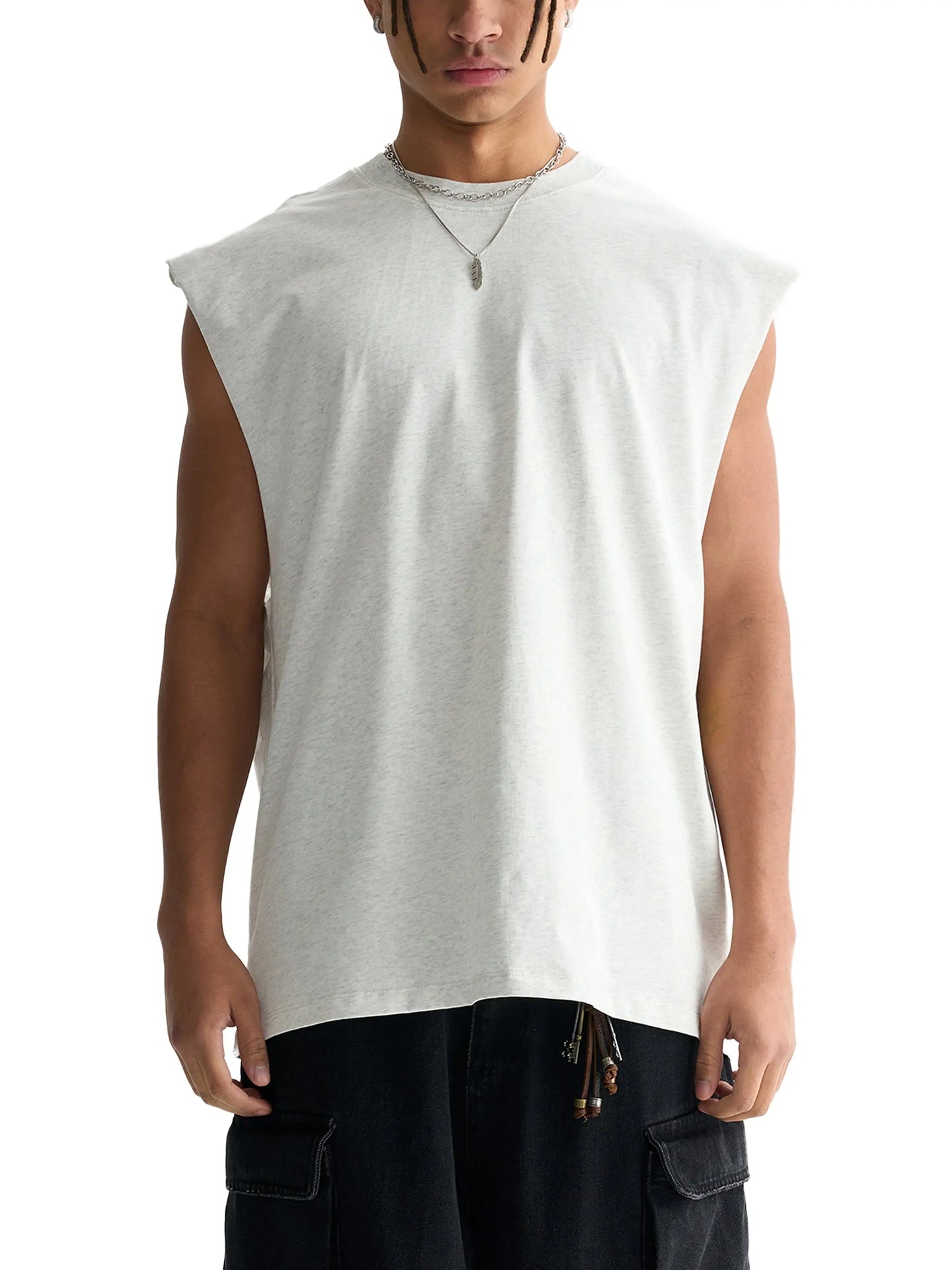 Raw Edge Cotton FLEX Tank Top.