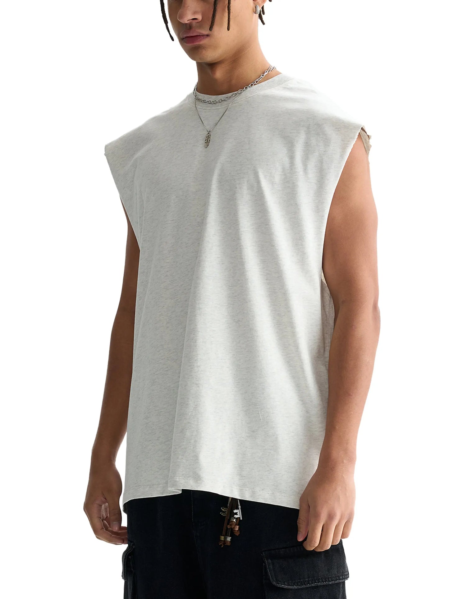 Raw Edge Cotton FLEX Tank Top.