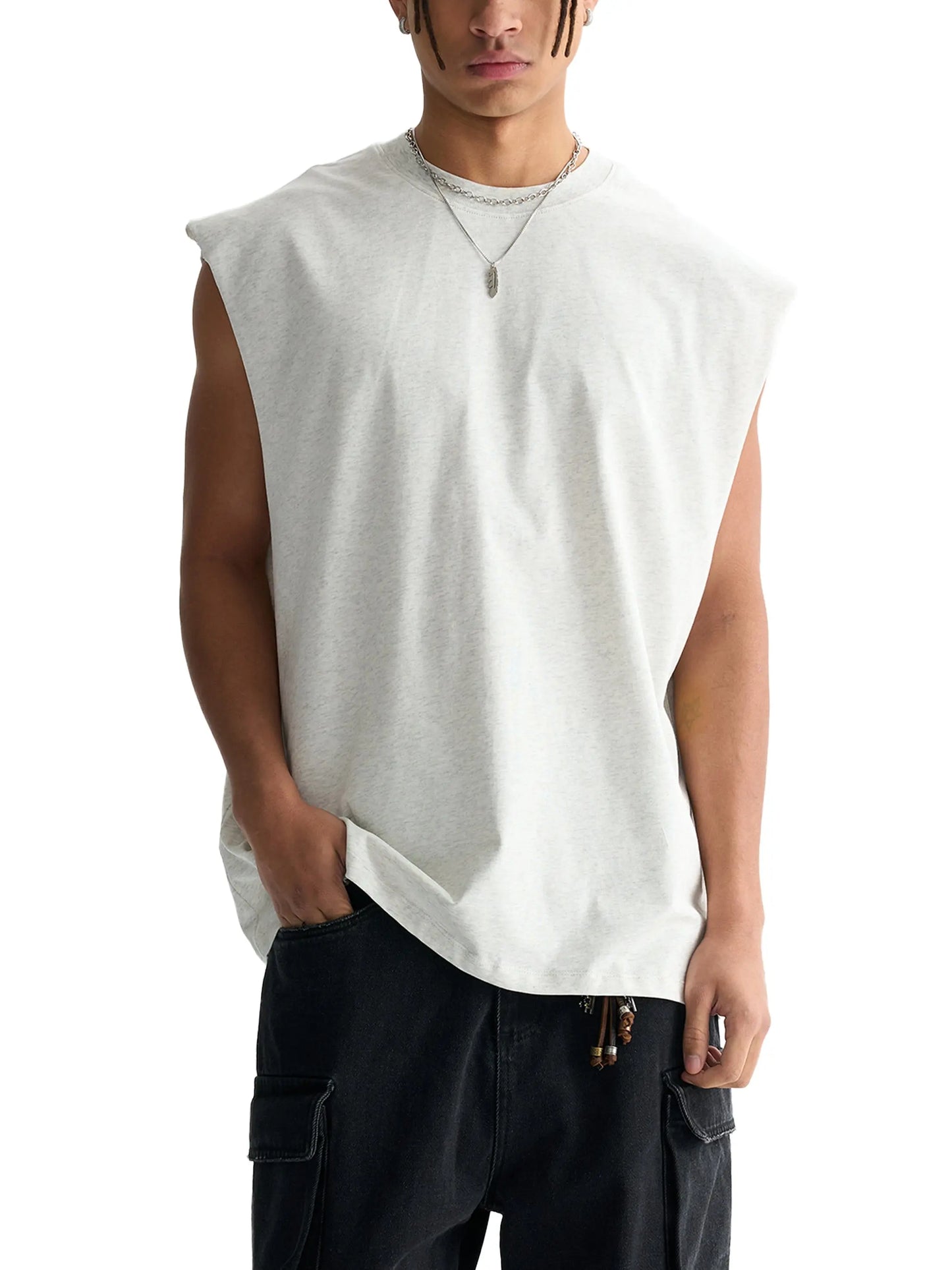 Raw Edge Cotton FLEX Tank Top.