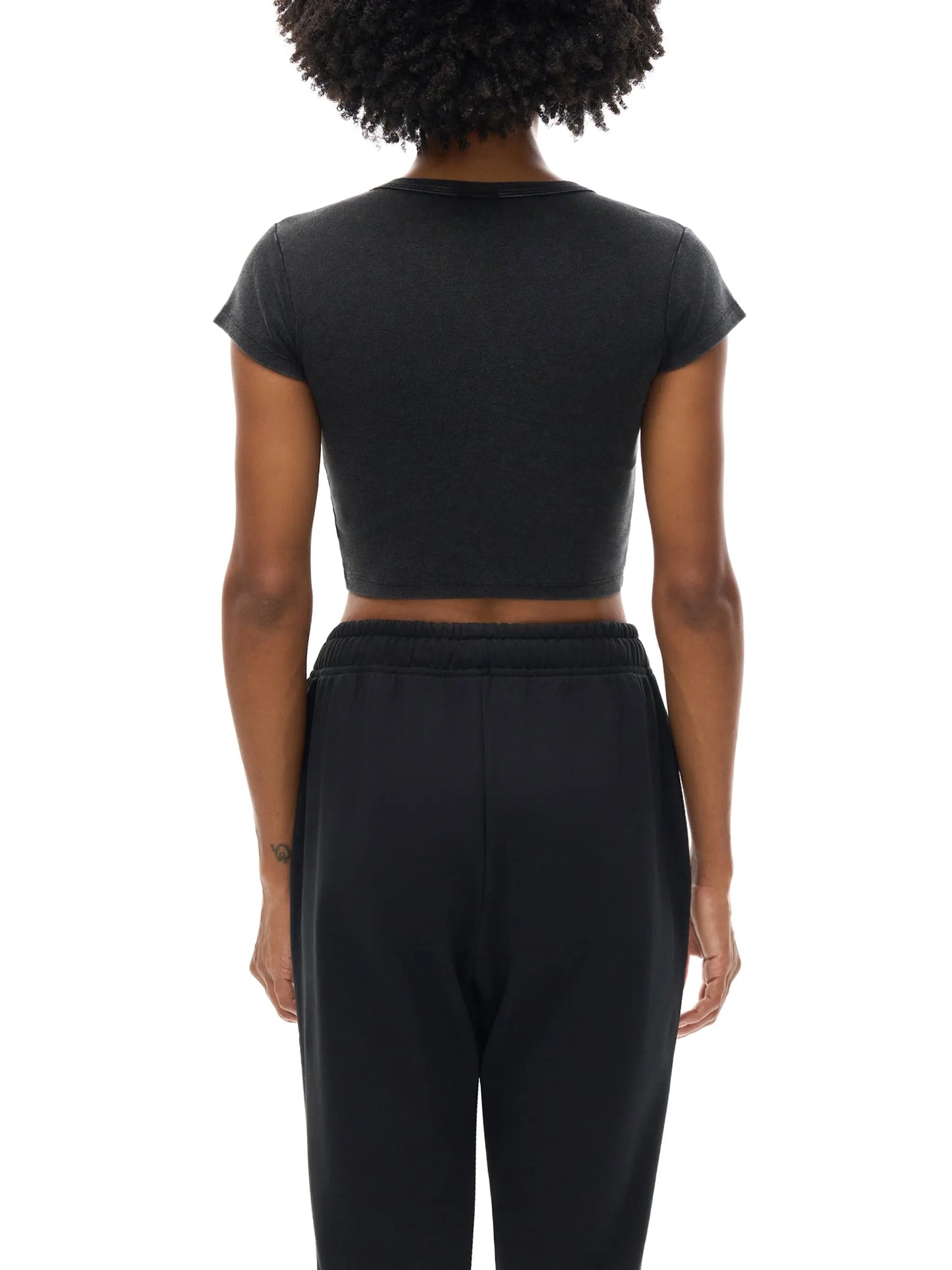 Snow Washed FLEX Crop Top.