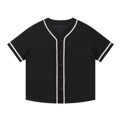 Contrast Piped Button-Up FLEX Jersey.
