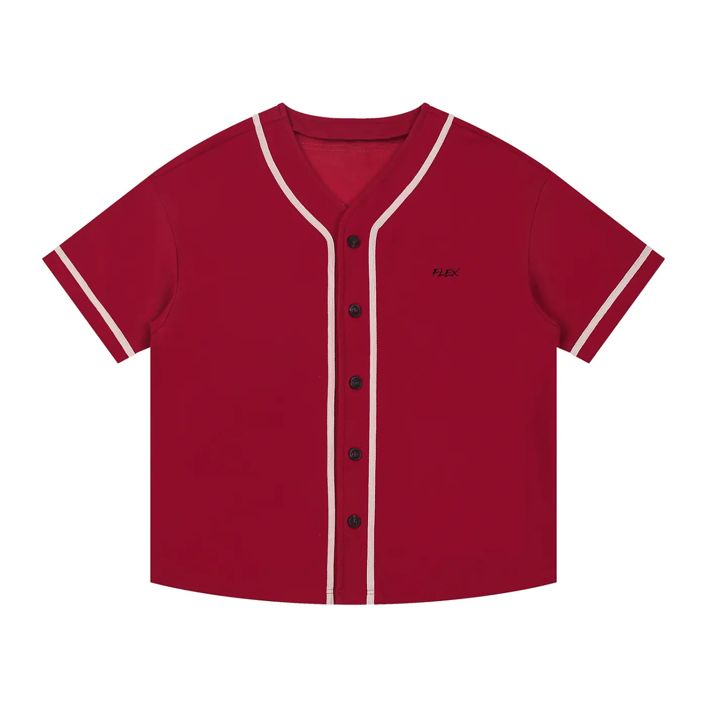 Contrast Piped Button-Up FLEX Jersey.