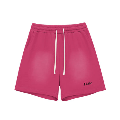 Sun Fade Raw Edge Cotton FLEX Shorts.