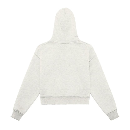 Fleeced Zip-Up Cropped FLEX Hoodie.