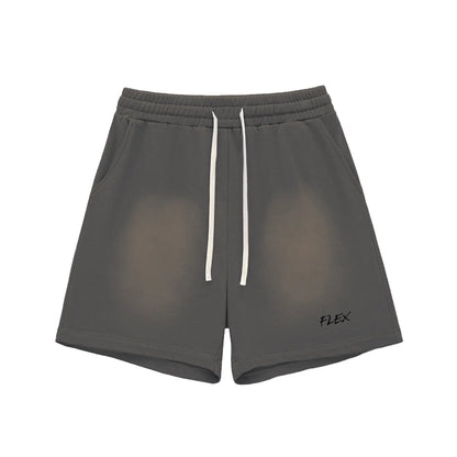 Sun Fade Raw Edge Cotton FLEX Shorts.