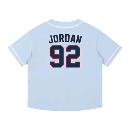 Contrast Piped Button-Up FLEX Jersey.