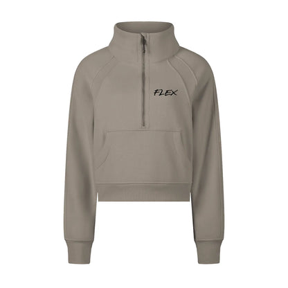 Cropped Half-Zip FLEX Sweatshirt.
