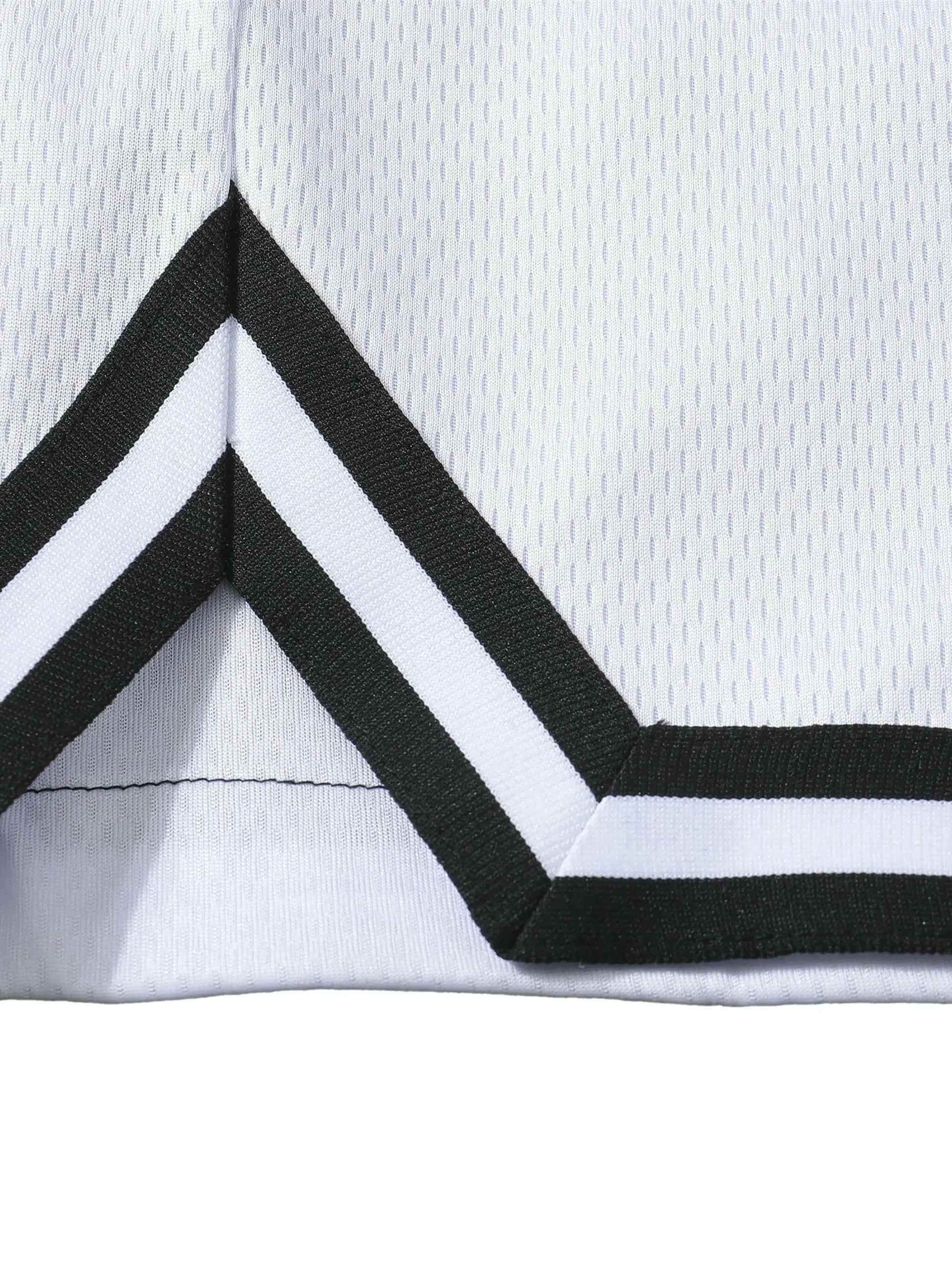 Classic Stripe Trim FLEX Basketball Shorts.