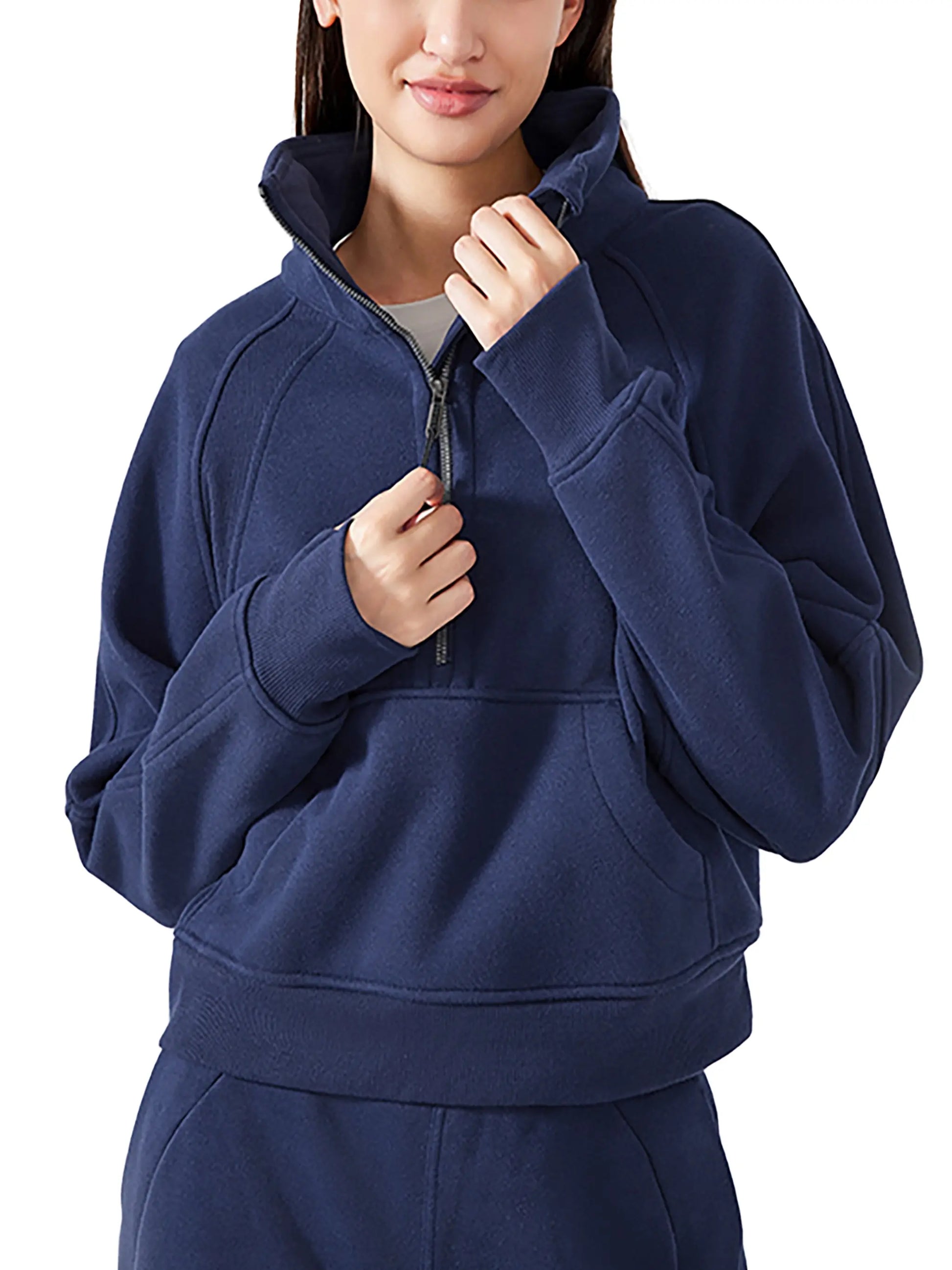 Cropped Half-Zip FLEX Sweatshirt.