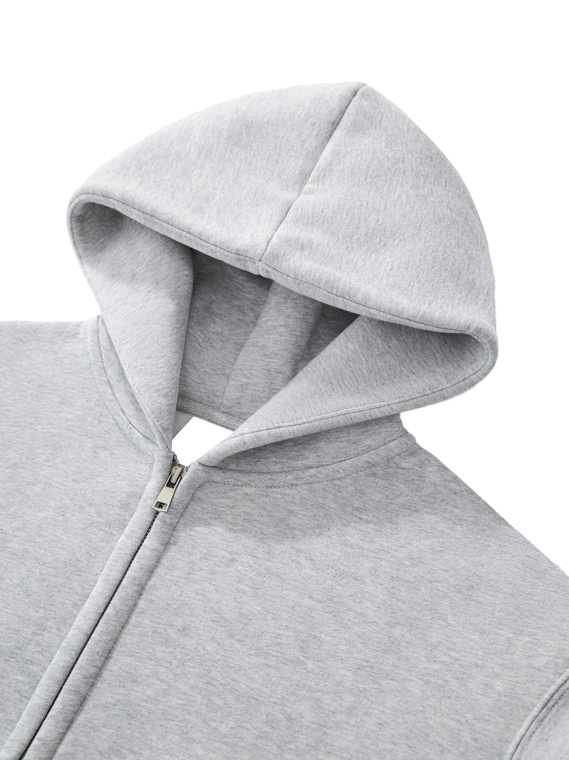 Fleeced Zip-Up Cropped FLEX Hoodie.