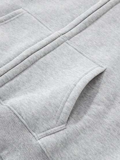 Fleeced Zip-Up Cropped FLEX Hoodie.