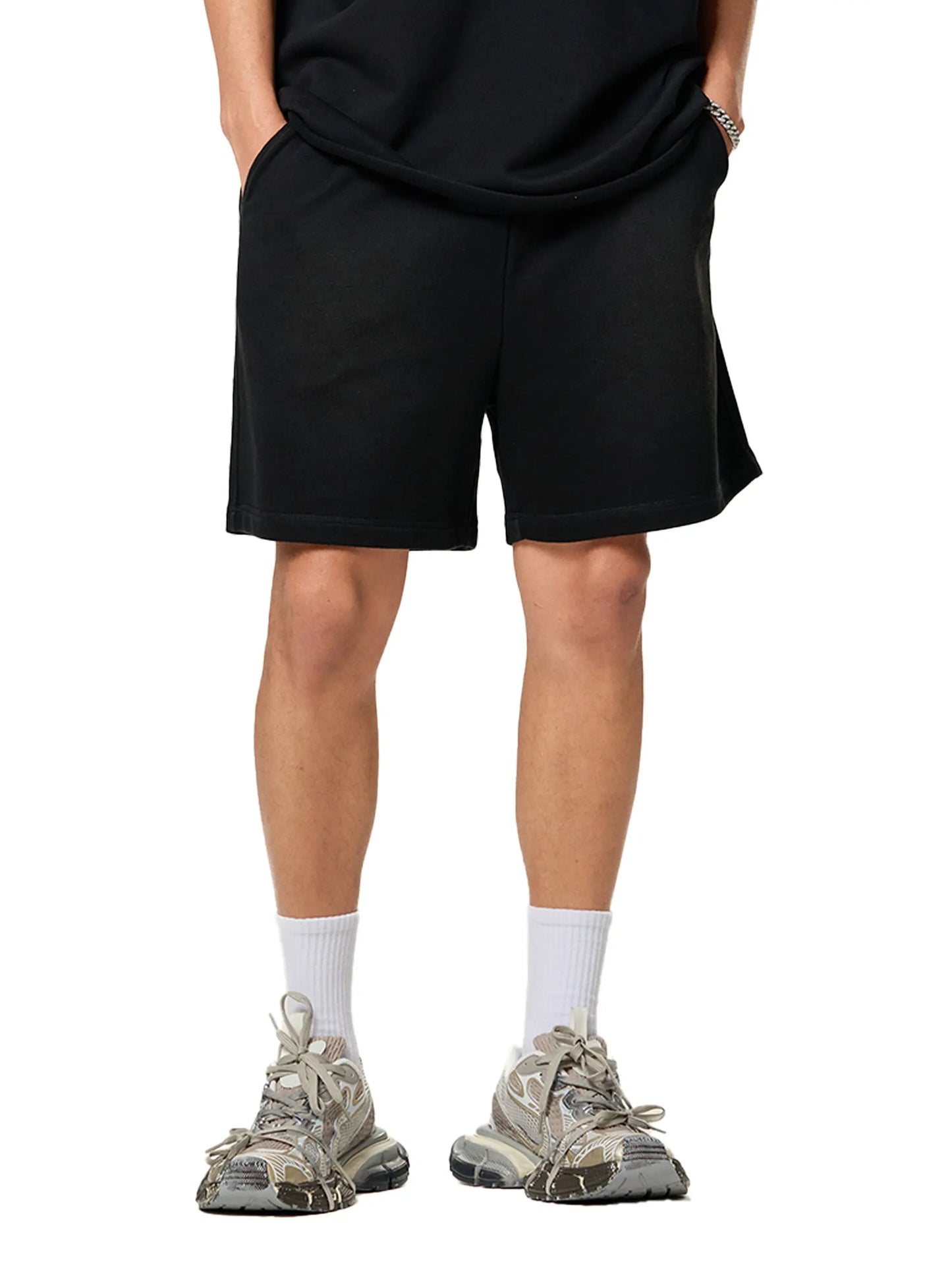 Sun Fade Raw Edge Cotton FLEX Shorts.