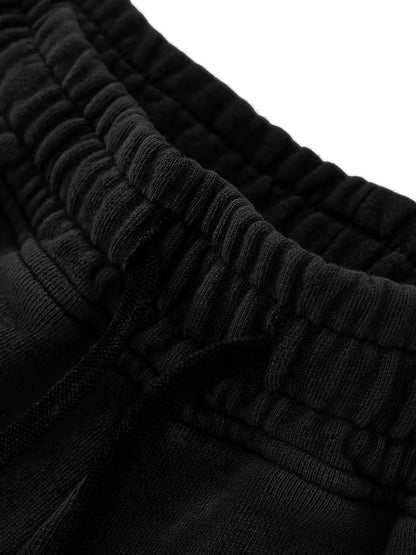 Snow Washed Raw Edge Drawstring FLEX Shorts.