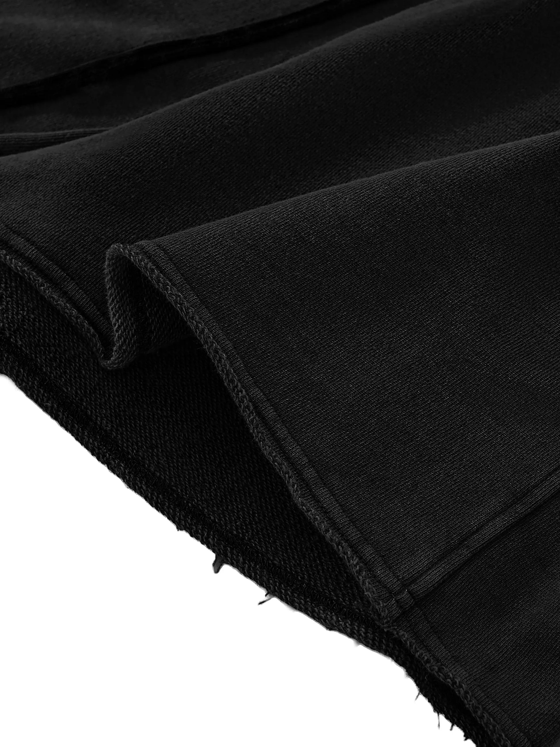 Snow Washed Raw Edge Drawstring FLEX Shorts.