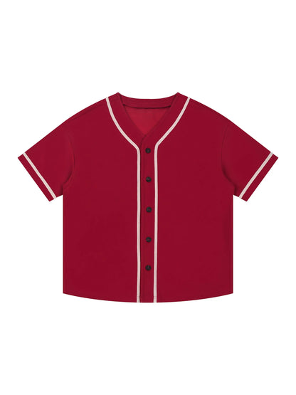Contrast Piped Button-Up FLEX Jersey.