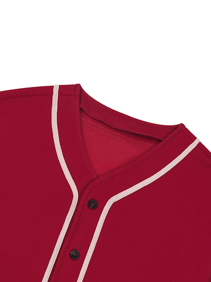 Contrast Piped Button-Up FLEX Jersey.